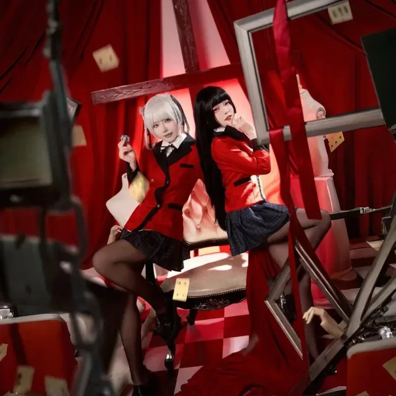 

XT8Amine Jabami Yumekoes Momobami Kiraris Costume Red Suitcase Full Set Uniform Women New Year Clothes Halloween Role Play @XT6！