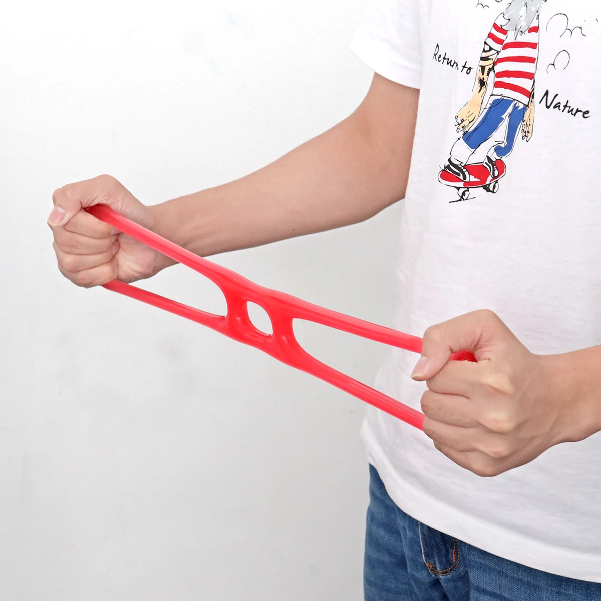 

Resistance Bands Silicone Yoga Pulling Exerciser Muscle Fitness Pull Rope For Body Building Tool Red Reusable Durable Soft