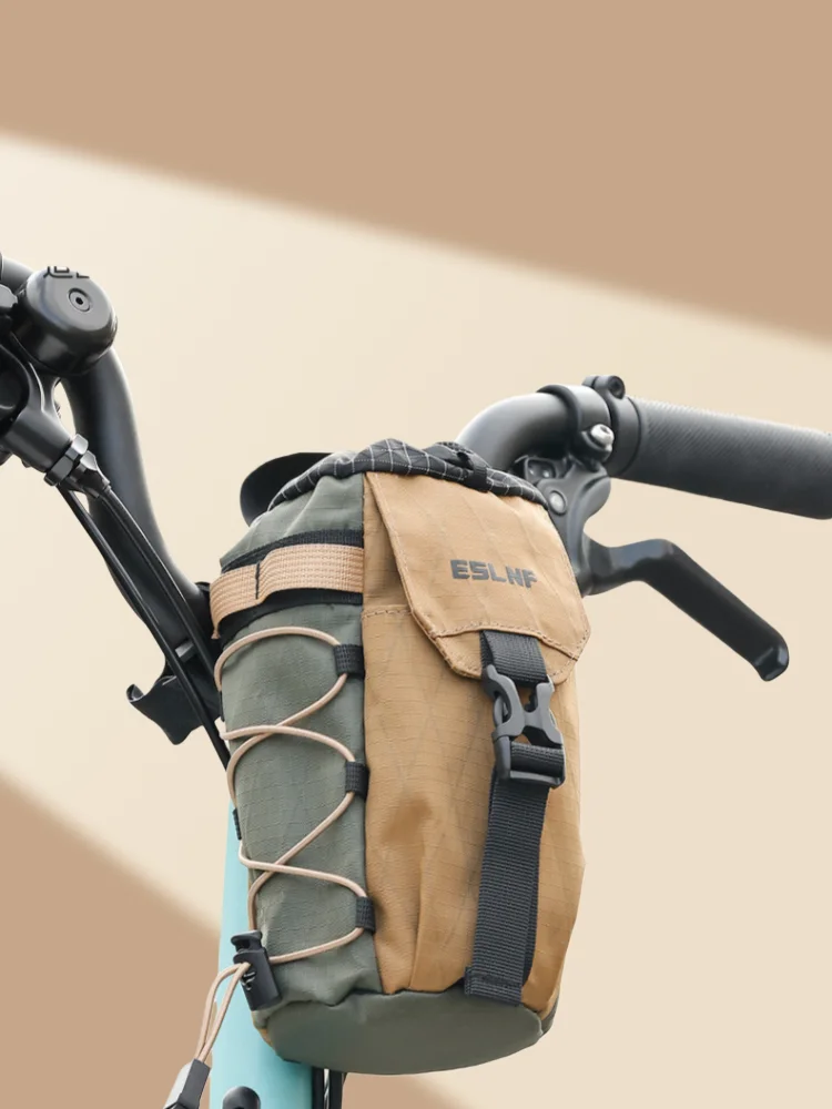 AliExpress NONE Retro water-resistant handlebar bag for outdoor cycling gear, bicycle bottle bag, handlebar bag for road and mountain bikes