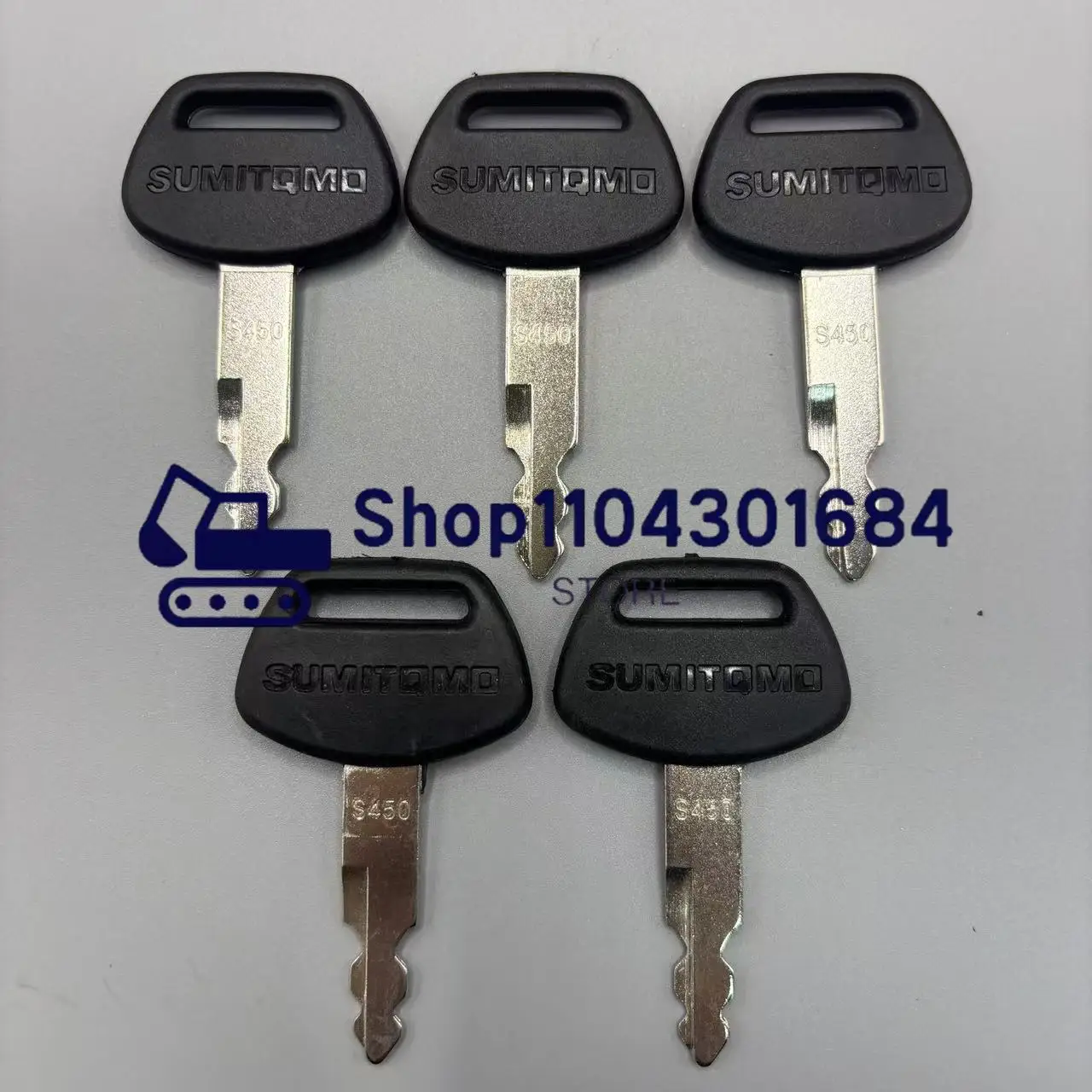 

10 шт. S450 экскаватор тяжелое оборудование черный пластик для ключей зажигания Sumitomo с логотипом SH130 200 210 240 350 360A5-6