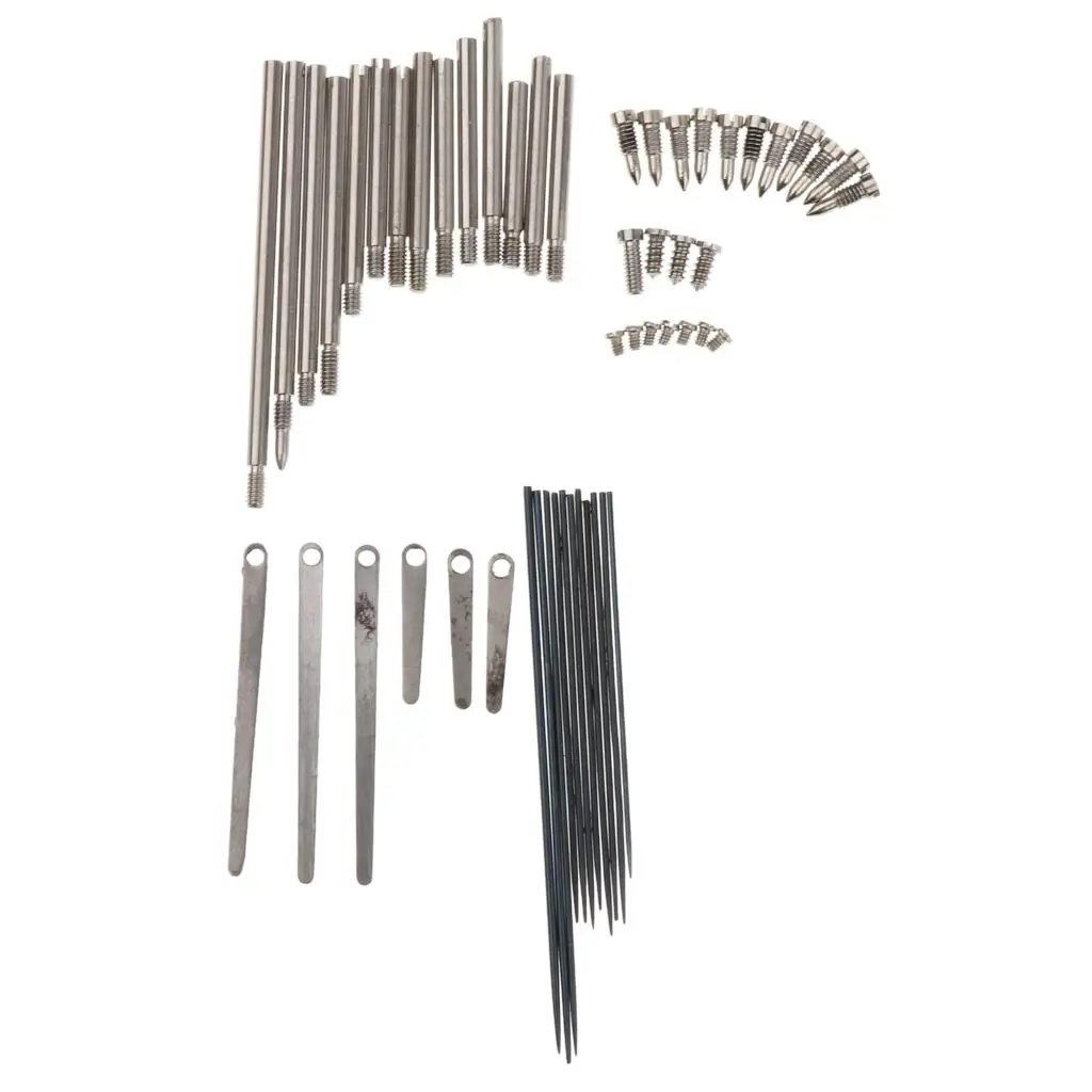 Tooyful 1 Set Clarinet Repair Tool Steel Spring Leaf Key Rollers Screws Reed Needle Woodwind Parts