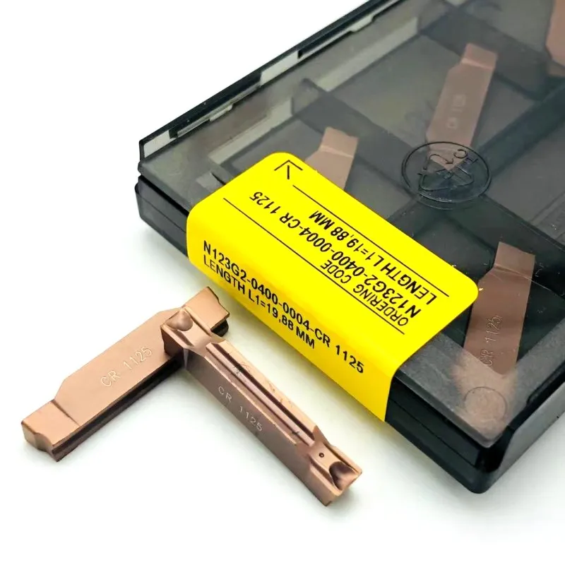 Inserto scanalato N123G2 0300 0003 CR 1125 utensile da taglio per scanalatura sezionale tornio lama per scanalatura utensile da tornio in acciaio inossidabile CNC