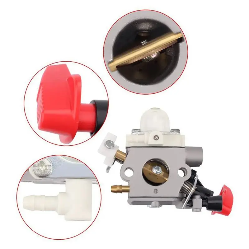 Simple 2X Carburetor For FS40 FS50 FS56 FS70 FC56 FC70 HT56 KN56 KM56 Trimmer 4144 120 0608 C1M-S267A