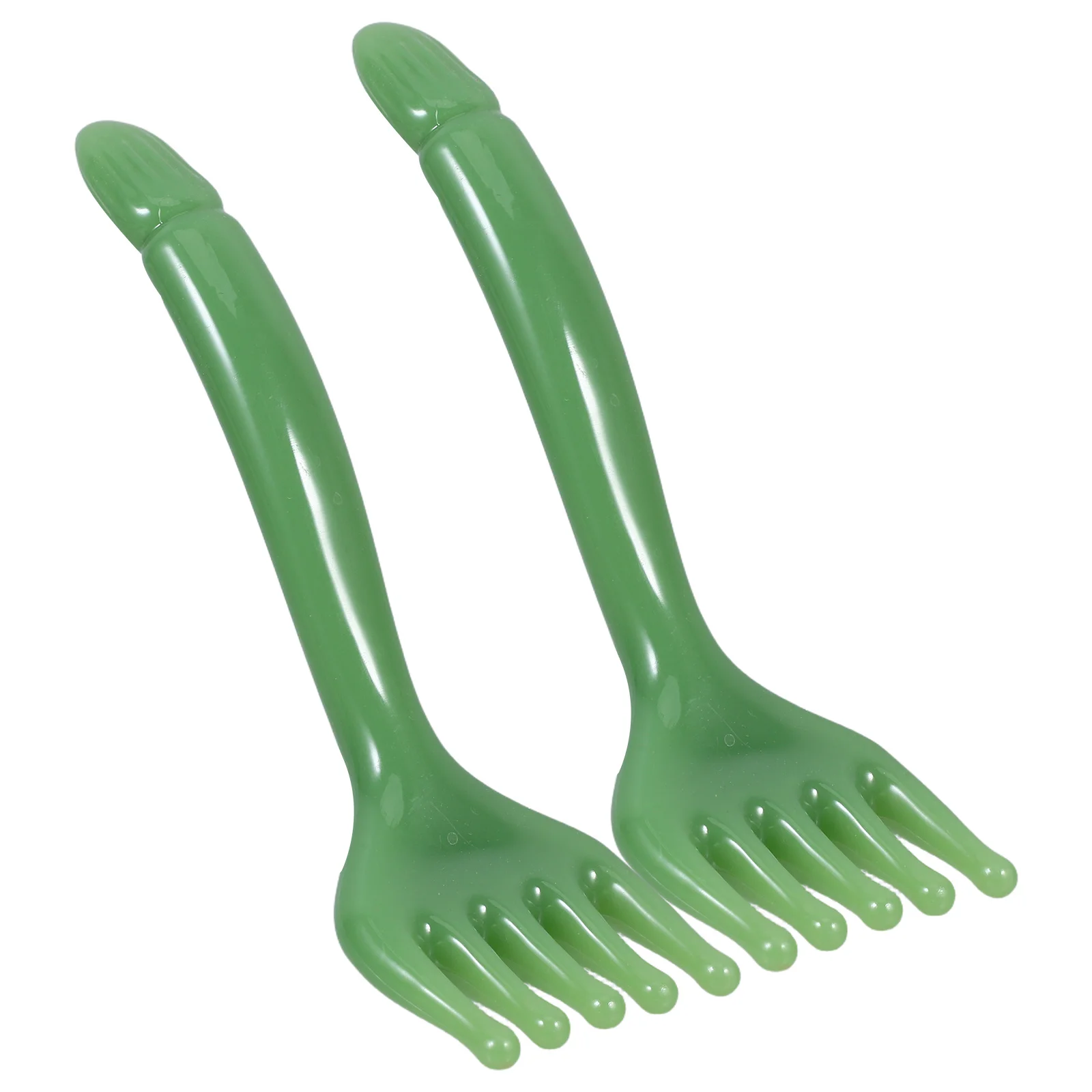 

2Pcs Five-Claw Scalp Massager Green Resin Massage Comb Ergonomic Head Relaxation Gua Sha Tool Portable Manual Hair Massage
