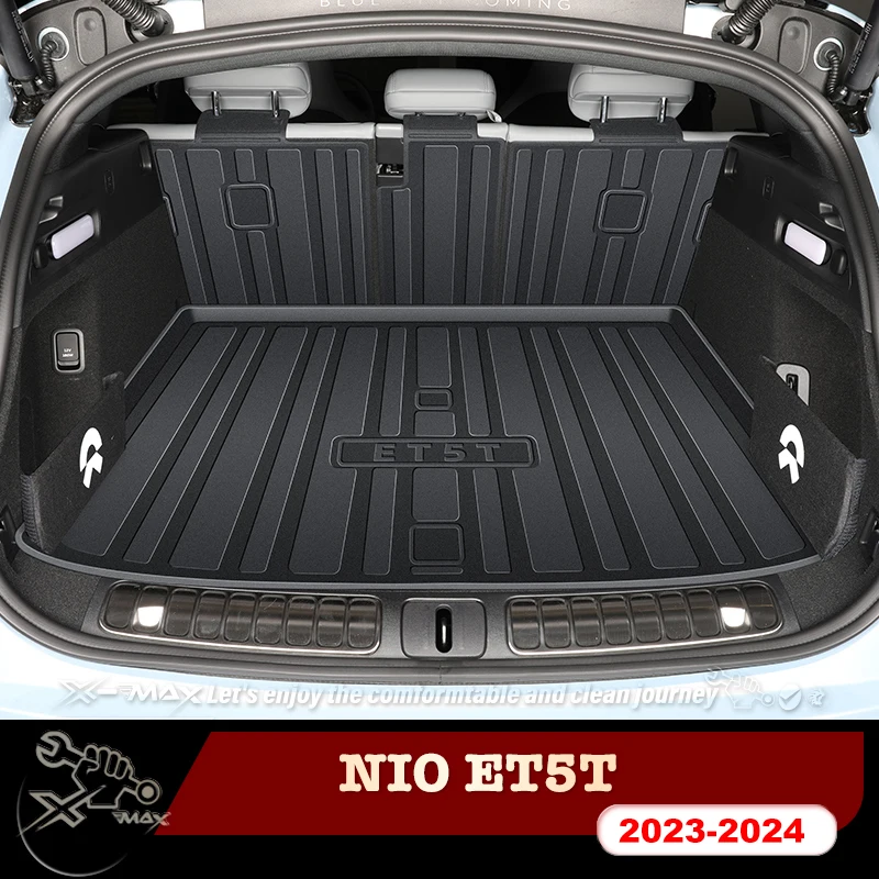 For NIO ET5T  2022-2024 Custom Fit Car Trunk Mat All Season Black Cargo Mat 3D Shaped Laser Measured Trunk Liners