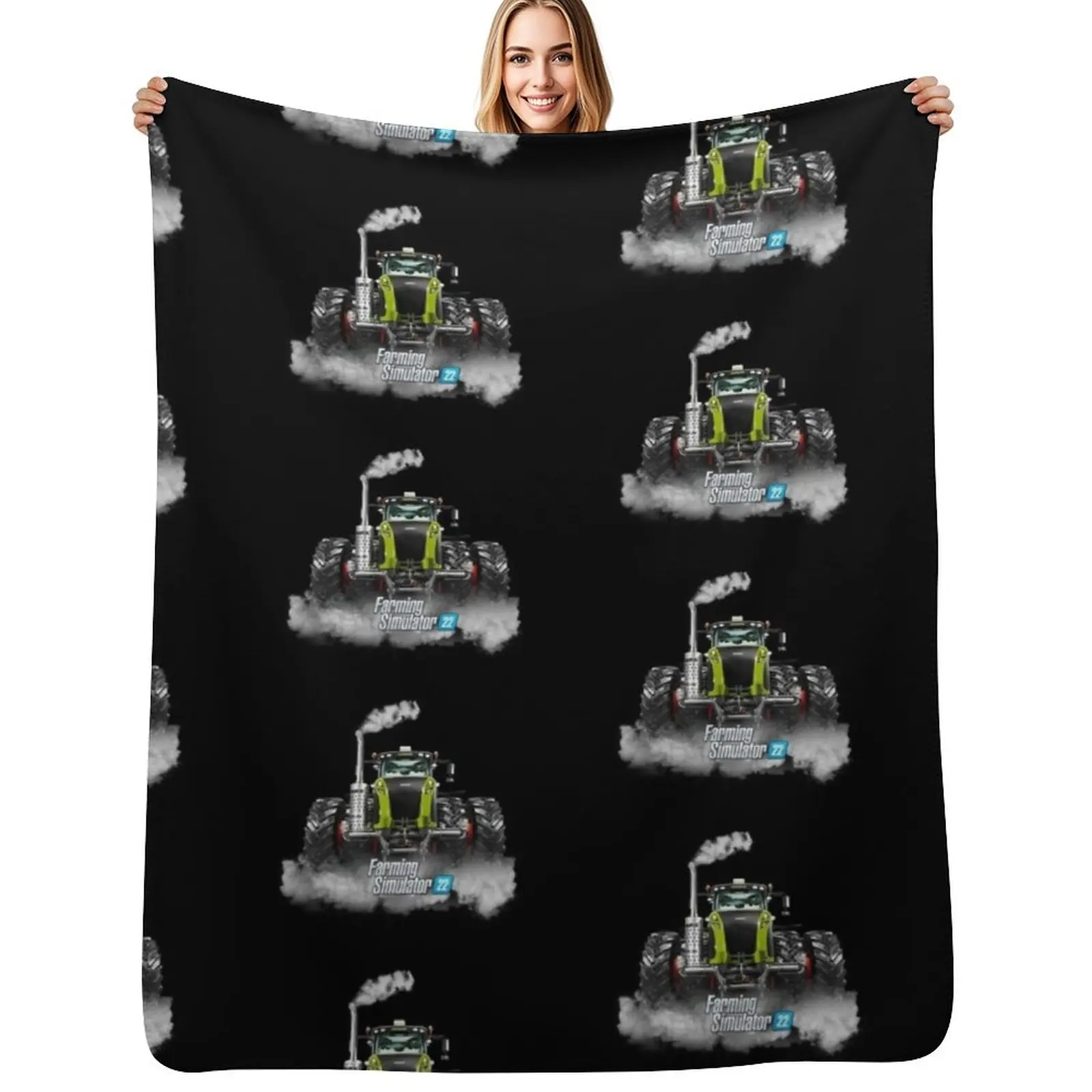 Farming Simulator Coaster 22 Class Xerion Throw Blanket For Baby Flannel Bed covers Fashion Sofas Blankets