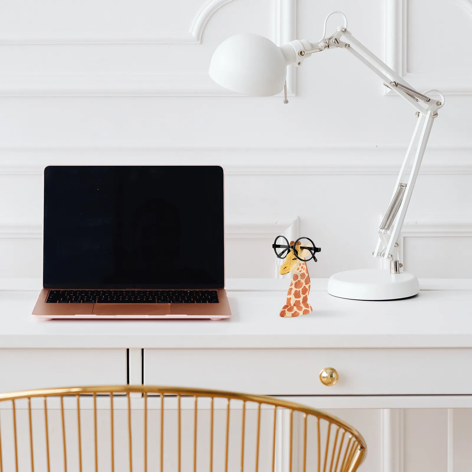 Premium Wooden Giraffe Eyeglasses Holder Creative Eyewear Support Stand for Desk Car Home Decor Display Shelf Artisan Craft