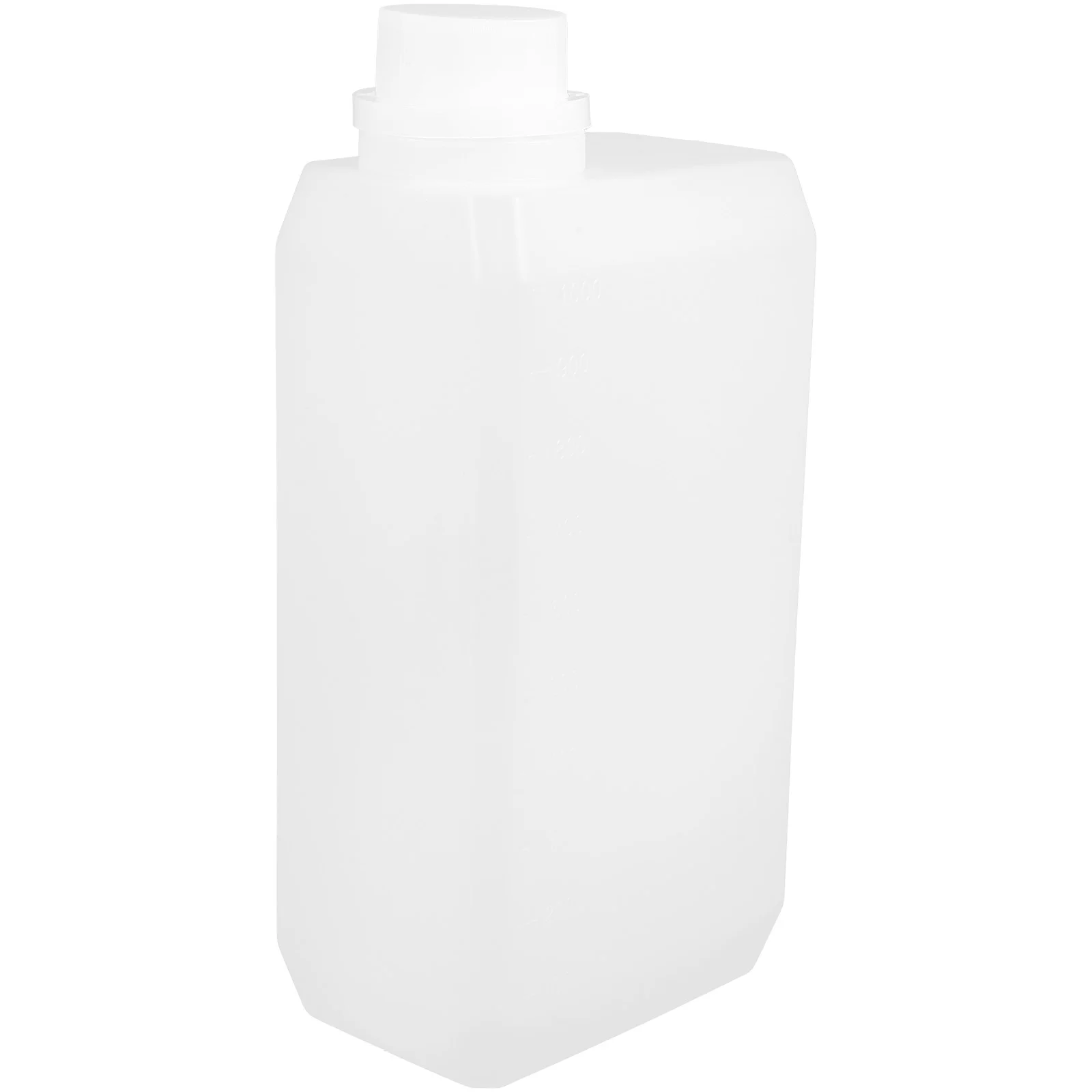 Side Mouth Bottle 1 Liter Plastic Bottles with Caps Reusable Juice for Liquids Oil Container Automotive Lids Measuring Syrup