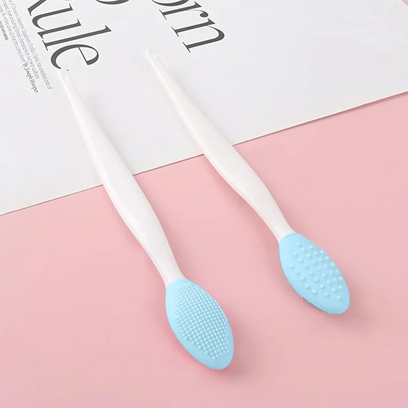 블루 페이셜 클렌징 브러쉬 2팩 - 딥 클렌징 및 부드러운 각질 제거를 위한 홀리데이 스킨케어 세트 nettoyeur pinceau maquillage