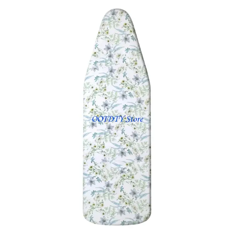 367A 70x45cm Ironing Board Cover Fabric Floral Drawstring Board Cover Replacement
