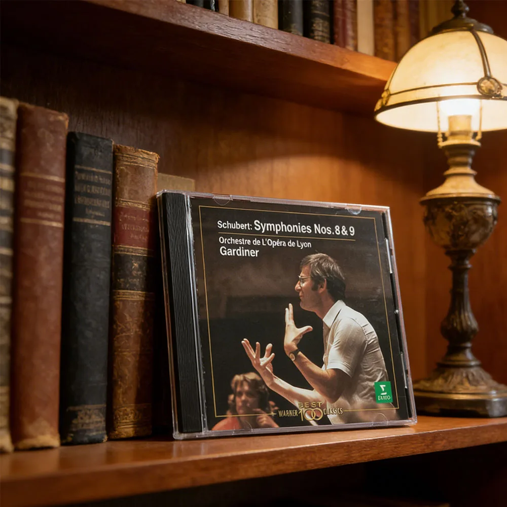 CD John Eliot Gardiner y Orquesta del Ópera de Lyon | Sinfonías de Schubert N.° 8 & 9 | Edición Audiófila de Alta Fidelidad Erato