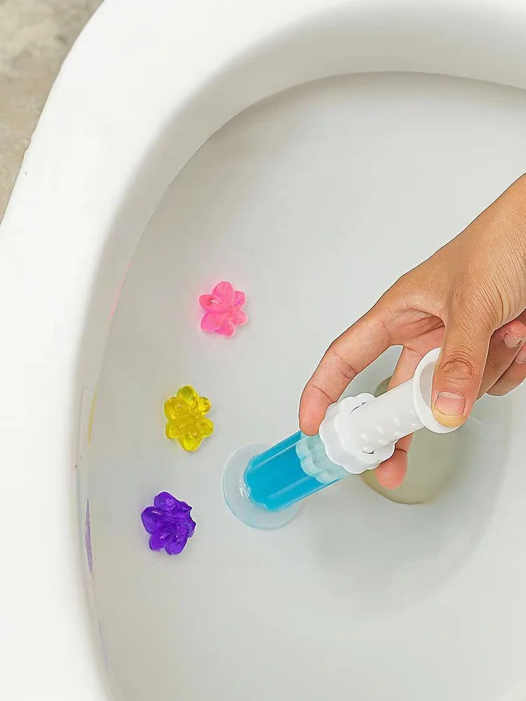 Toiletten-Blumenduft, Badezimmer-Deodorant, Schüsselreiniger, Nachfüllungen für Toilettenstäbe, Reinigungsmittel, Toilettenreinigungswerkzeuge