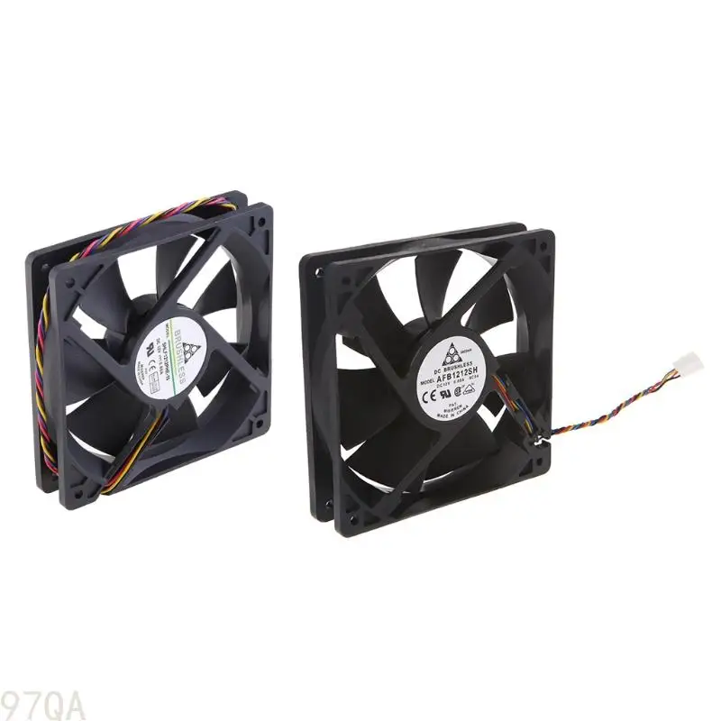

12cm Ball Bearing CPU Cooling Fan 12V 0.8A 120mm 12025 for DC Brushles Cooling Fan 4Pins 4400RPM Large Air Volumn Quiet
