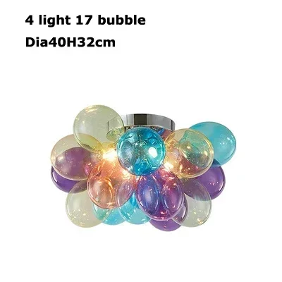 JIANKEXING Nordic Kreative Farbige Glas Ballon Anhänger Lampe Kleidung Shop Restaurant Küche Kronleuchter Warme Kinderzimmer Dekor Licht 10
