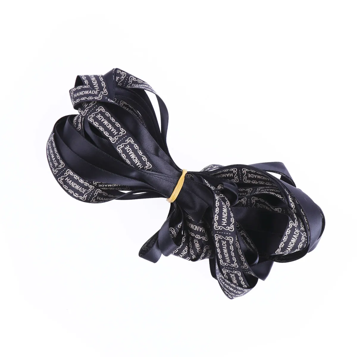 10 Yards Butterfly Bow Hair Clip Handmade Fabric Labels Premium DIY Sewing Tags for Garment Shoes Bags Kids Clothing Craft