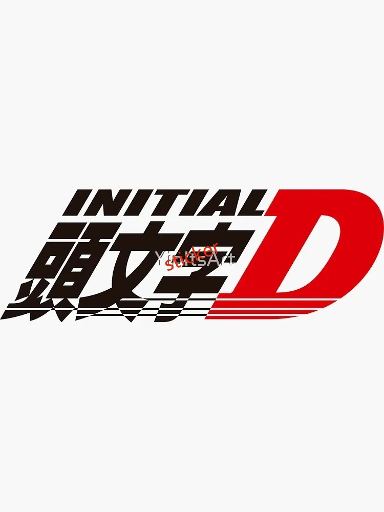 Drift Warning Sticker Initial D Decal Reflective Vinyl Stickers Car Accessories Motorcycle Decals Sunscreen For JDM SUV RV