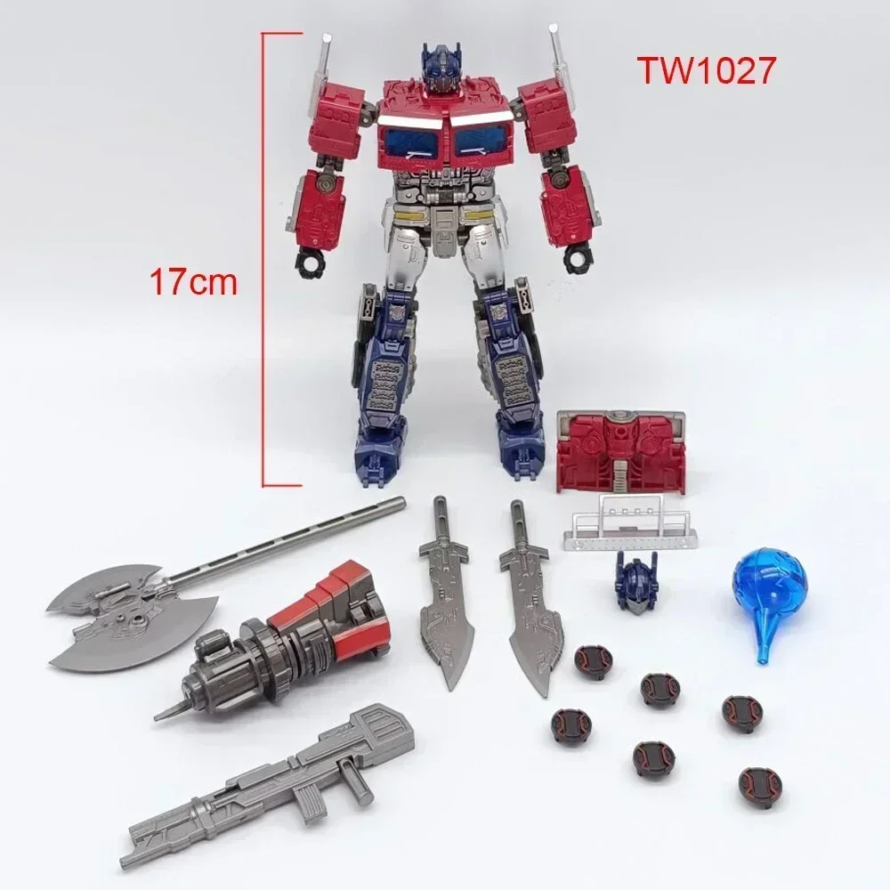 In Stock  Transformation BAIWEI TW1027 TW-1027 OP Commander Cybretron with Weapons Alloy Movie Robot Action Figure 18CM