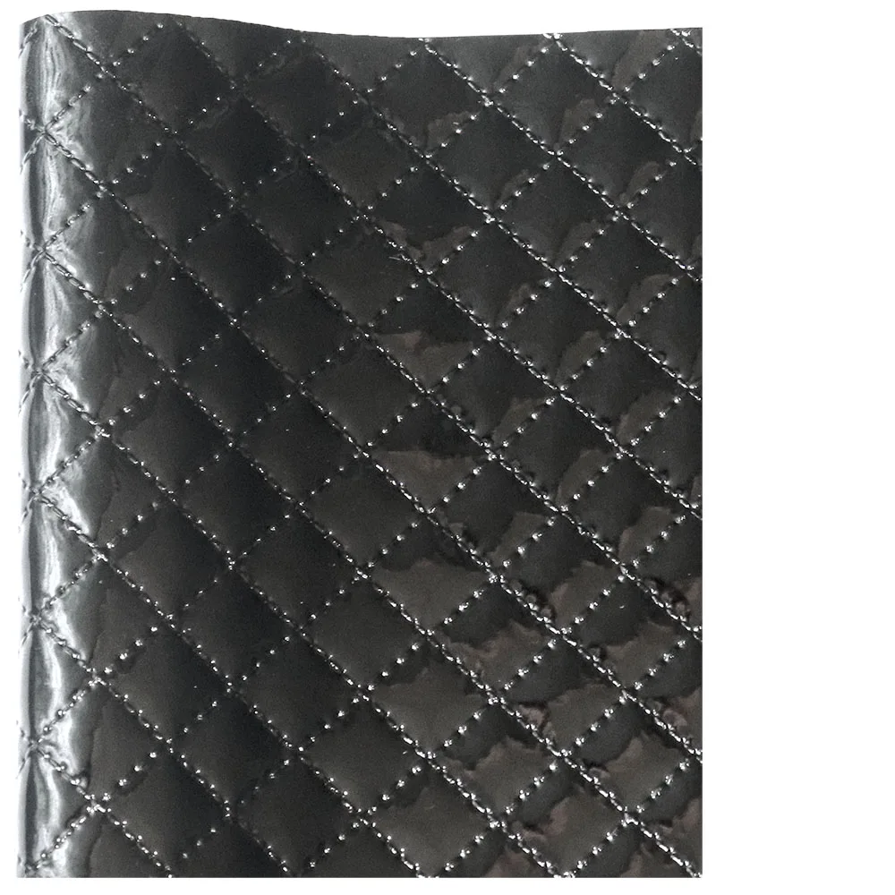 30x134cm Roll Mirror Gride Textured Pattern Faux Synthetic Leatherette Leather Fabric For Handbags Bows Earring DIY  CN307 view 5