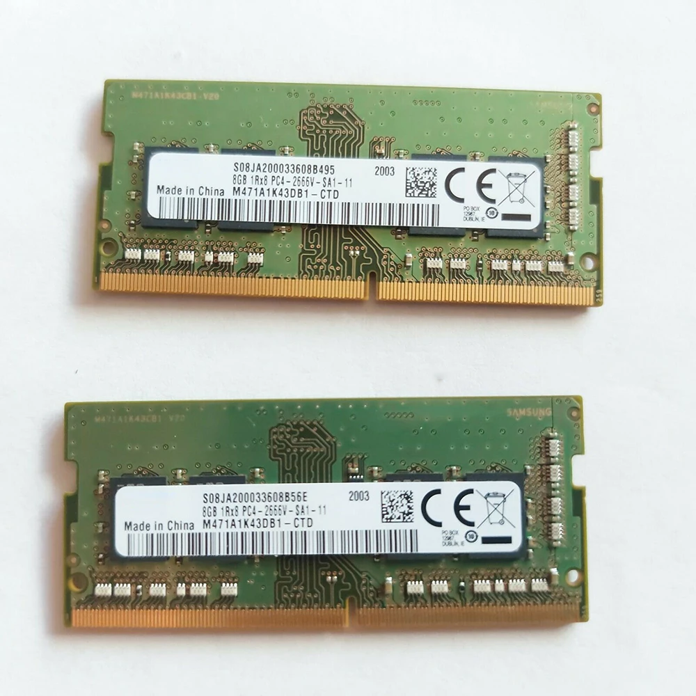 1 pcs   1 Pcs For Synology Storage Memory 8G 2666 DDR4 ECC SODIMM RS820RP+ DS1618+ DS3018xs 1RX8 8GB