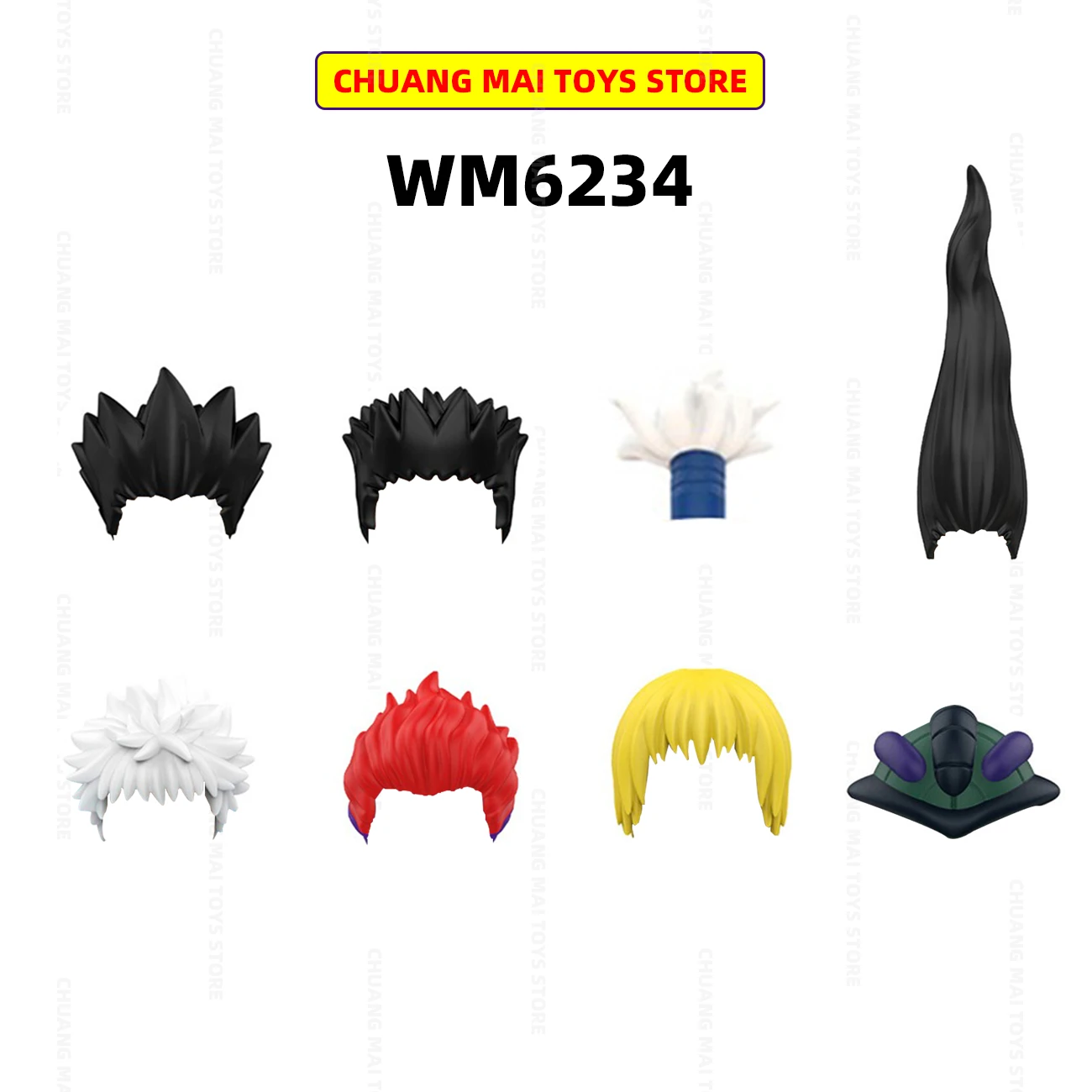 Anime series, assembled building block toy, model WM6234, hobbyist collection, small gift
