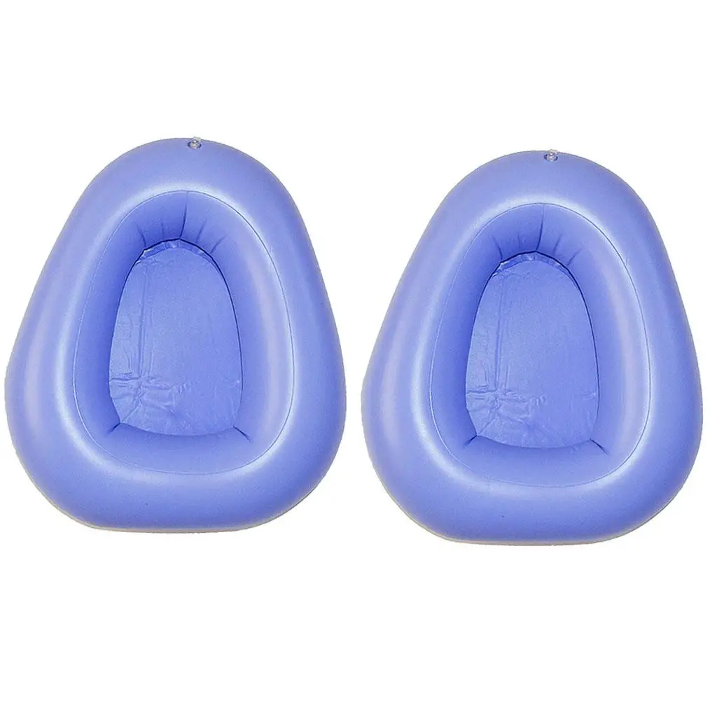 PVC Inflatable Potty Bed Bedpan Smooth Durable Air Pan with Pump for Immobile Patient Assistance