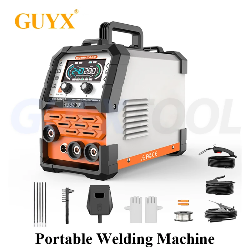 

Dual-purpose MMA-250 Arc Welding Machine Kit Portable Household Welding Iron IGBT Inverter Gasless Welding Machine For Metal