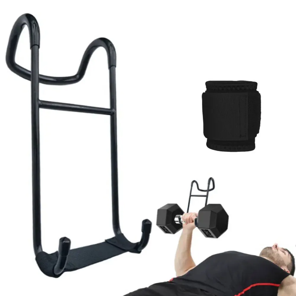 

Dumbbell Spotter Hook Heavy Power Dumbbells Rack Attachments with Wrist Wrap Safety Connector for Dumbbell Bench Press