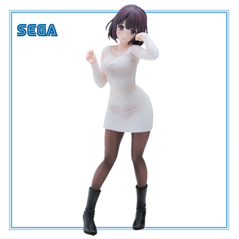 Original Anime Saekano: How to Raise a Boring Girlfriend Toys PVC LUMINASTA Megumi Kato SWEATER Action Figure Collector Model