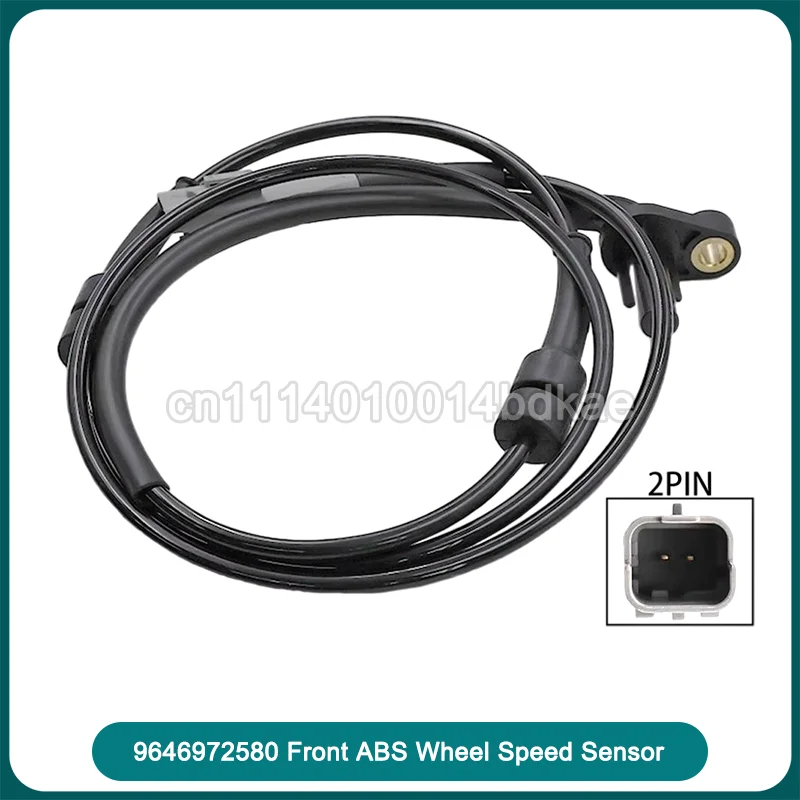 9646972580 Front LH RH ABS Wheel Speed Sensor Replacement Anti-Lock Braking System Wheel Rotation Sensor Vehicle Auto Accessory