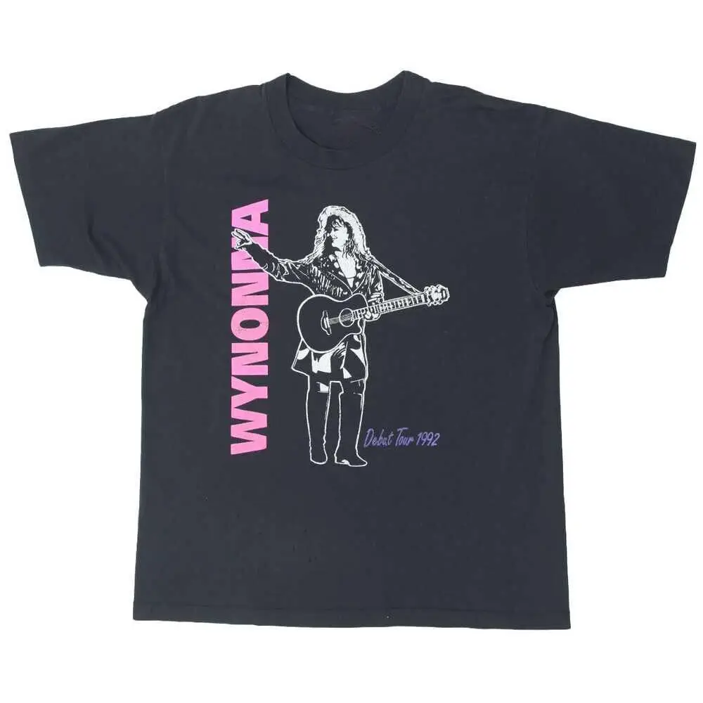 

Vtg Wynonna Judd Debut Tour Heavy Cotton Black Unisex Tee Shirt AA1310