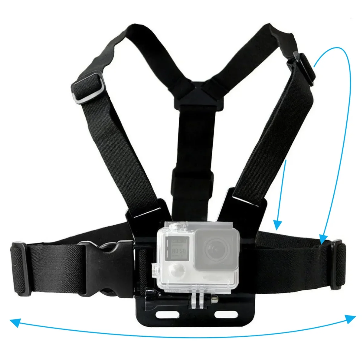 Chest Strap Rotate Phone Mount for iphone Smart Phone Belt Body Harness Holder for Gopro Hero 12 11 10 9 8 Insta360 Dji Camera