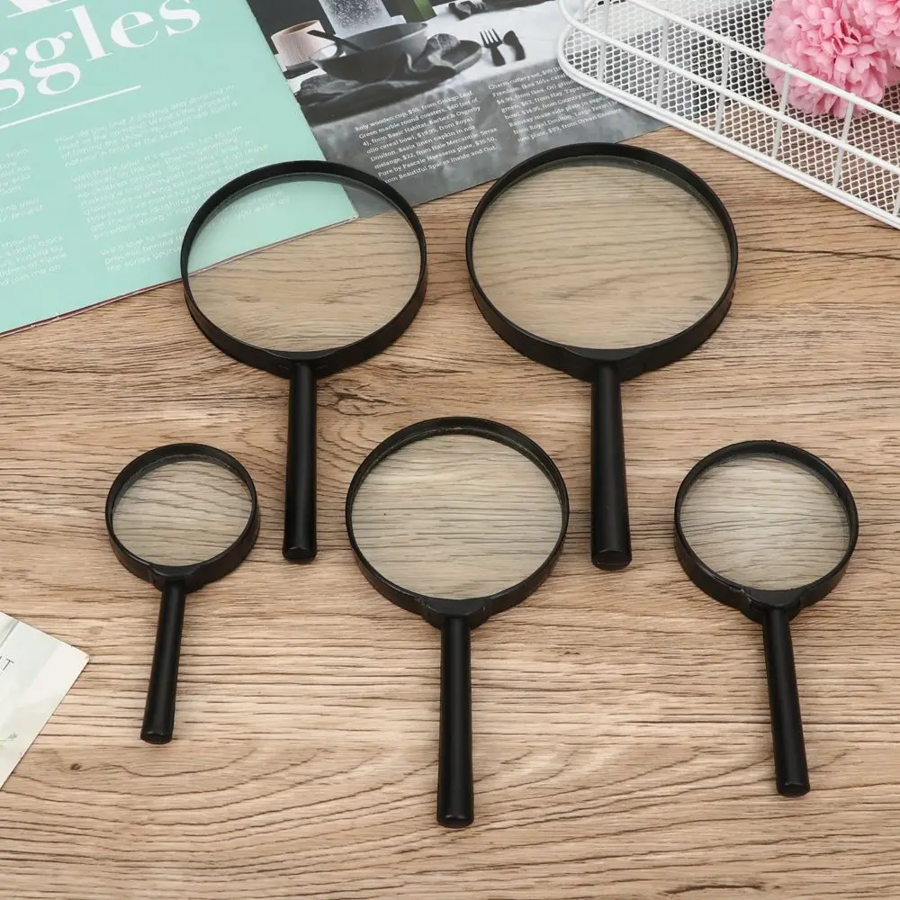 Plastic 40/50/60/75/90/100/110/130mm Insect viewer Reading Glass Lens Jewelry Loupe Hand Held Magnifier 1~6X Magnifying