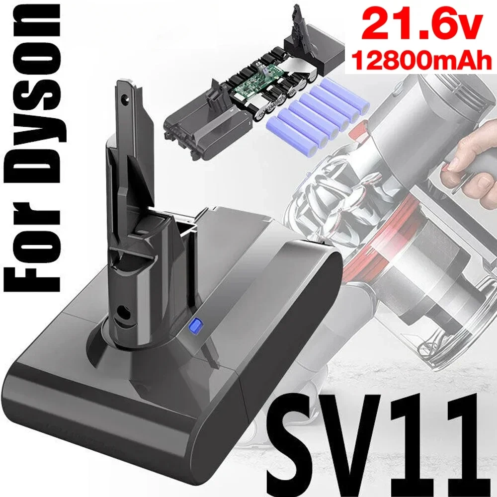 

V7 128000mAH original battery for Dyson V7 Motorhead Animal Absolute SV11 battery 21.6V DE FR RU + Boat Handheld Vacuum Cleaner