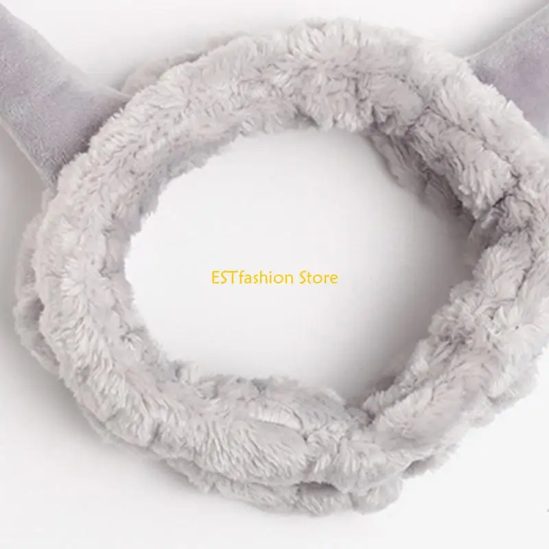 

Y5GC для женщин и девочек мыть лицо плюшевая повязка на голову мультфильм улитка антенна глаза повязка для волос тюрбан