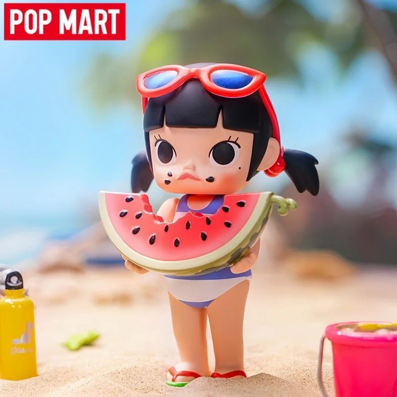 

Hot Sale POPMART MOLLY My Childhood Series Trendy Blind Box Guess Bag Desktop Decoration Cute Model Toy Girl Birthday Gift