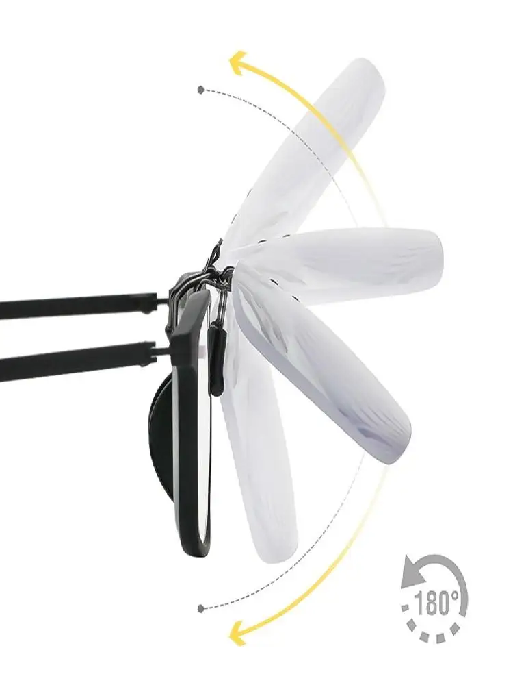 Lunettes presbytes ultra-légères à clip rabattable vers le bas, loupes, verres optiques sans monture, lunettes de lecture