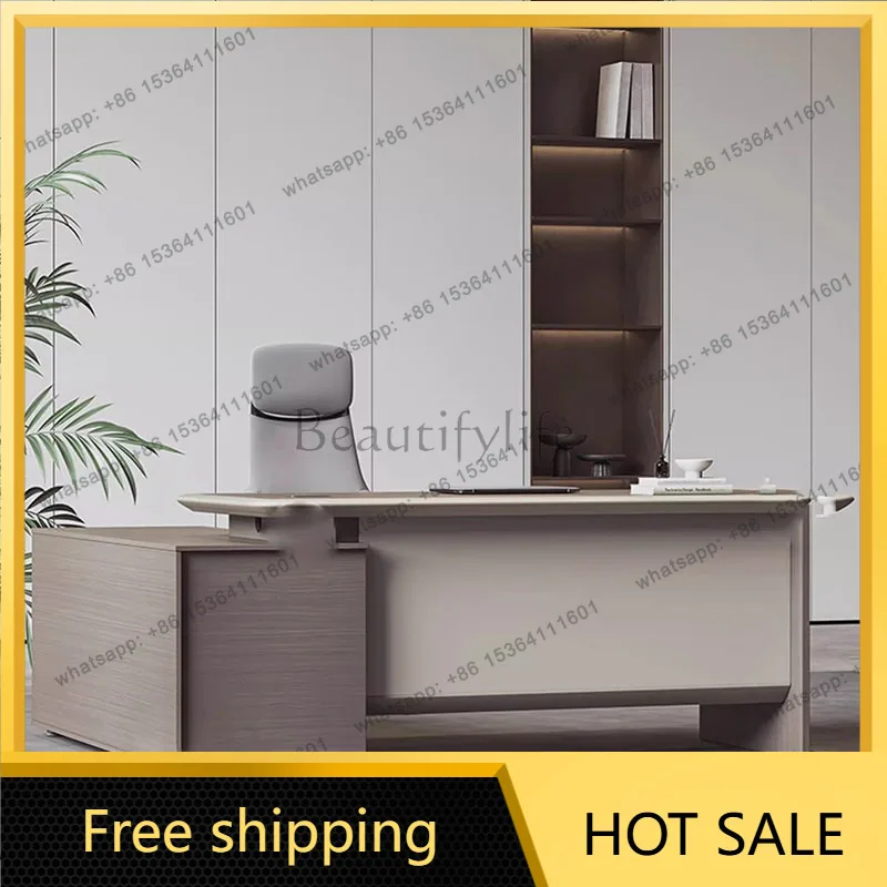 zj.Display Nordic Office Desk Lshaped Minimalist White Conference Office Desk Storage Multifunctional Scrivania Home Furniture
