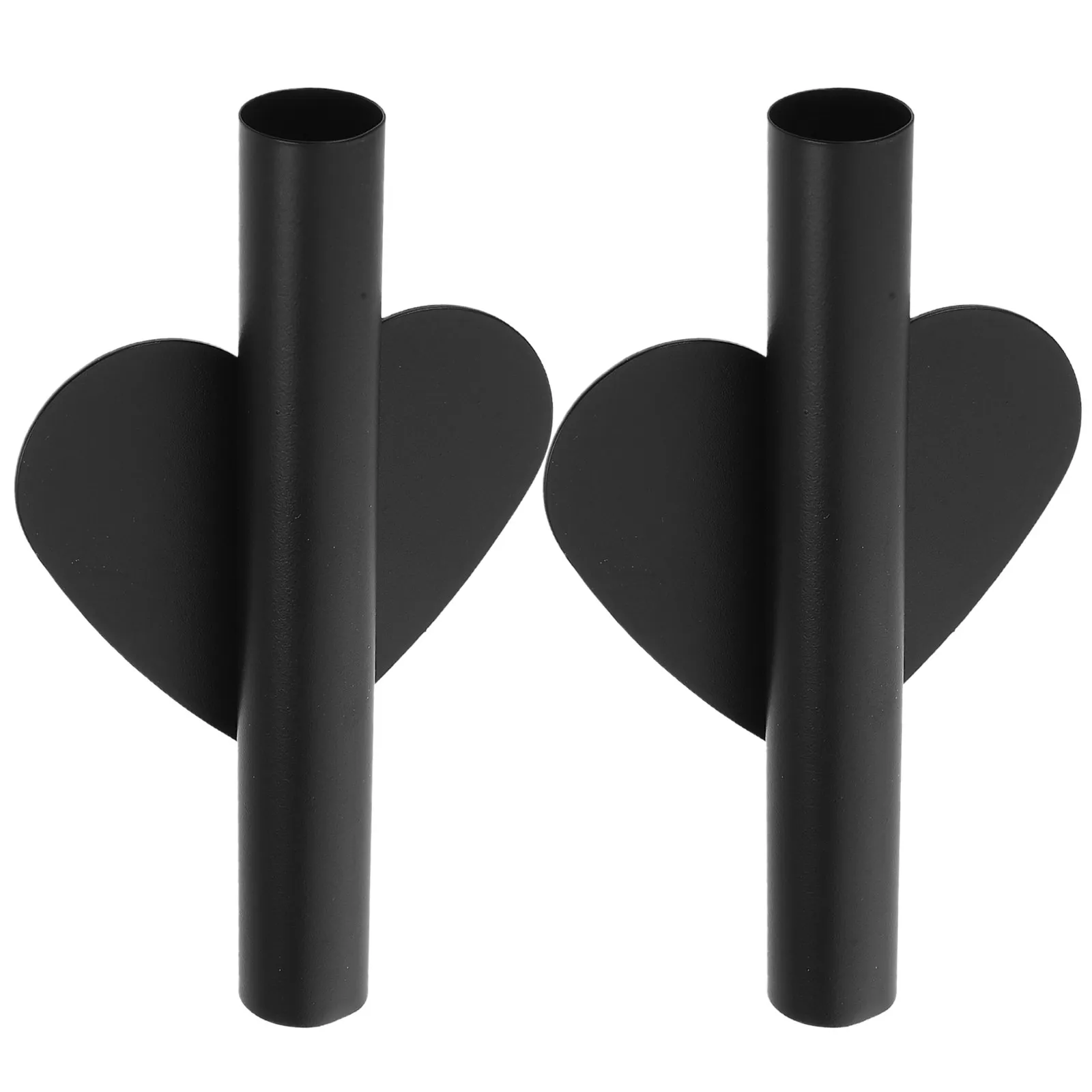 2Pcs Wall Mounted Flower Pot Metal Tube Adhesive No Drilling Wall Flower Display Modern Bedroom Living Room Wall-Mounted Planter