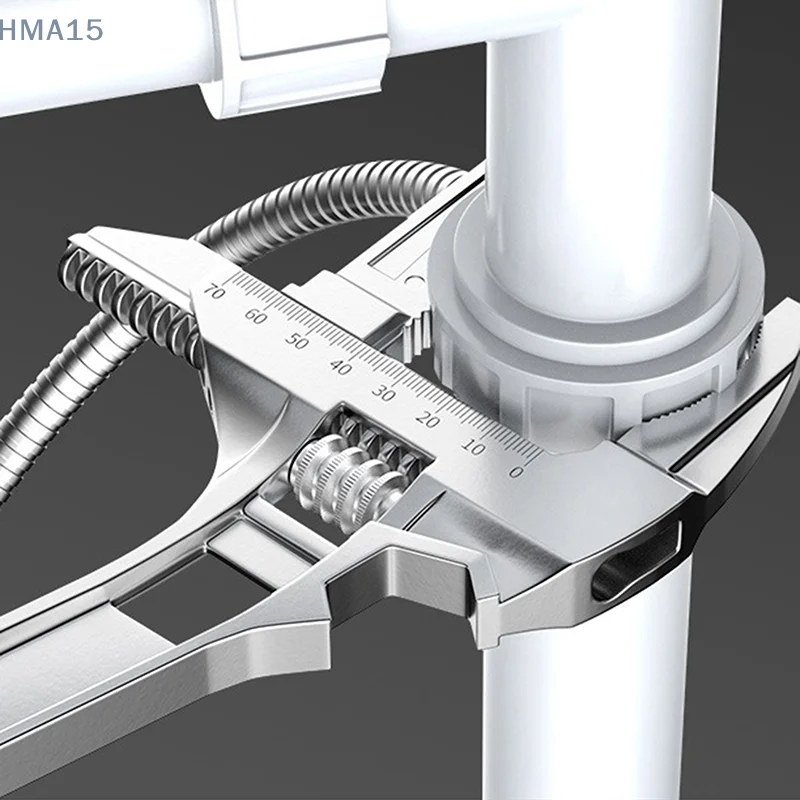 6-68 مللي متر العالمي إصلاح مجموعة الحمام أدوات يدوية كبيرة افتتاح الأنابيب وجع الجوز مفتاح قابل للتعديل المفك أداة إصلاح المنزل وجع