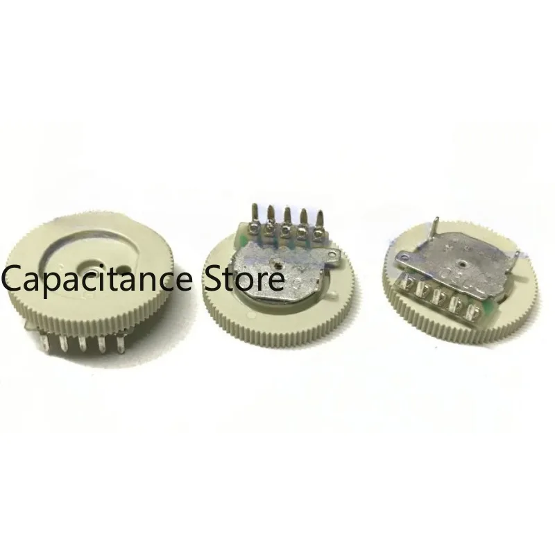 10PCS 18*2.5mm   Potentiometer Duplex C50K Off-White Wheel Roller