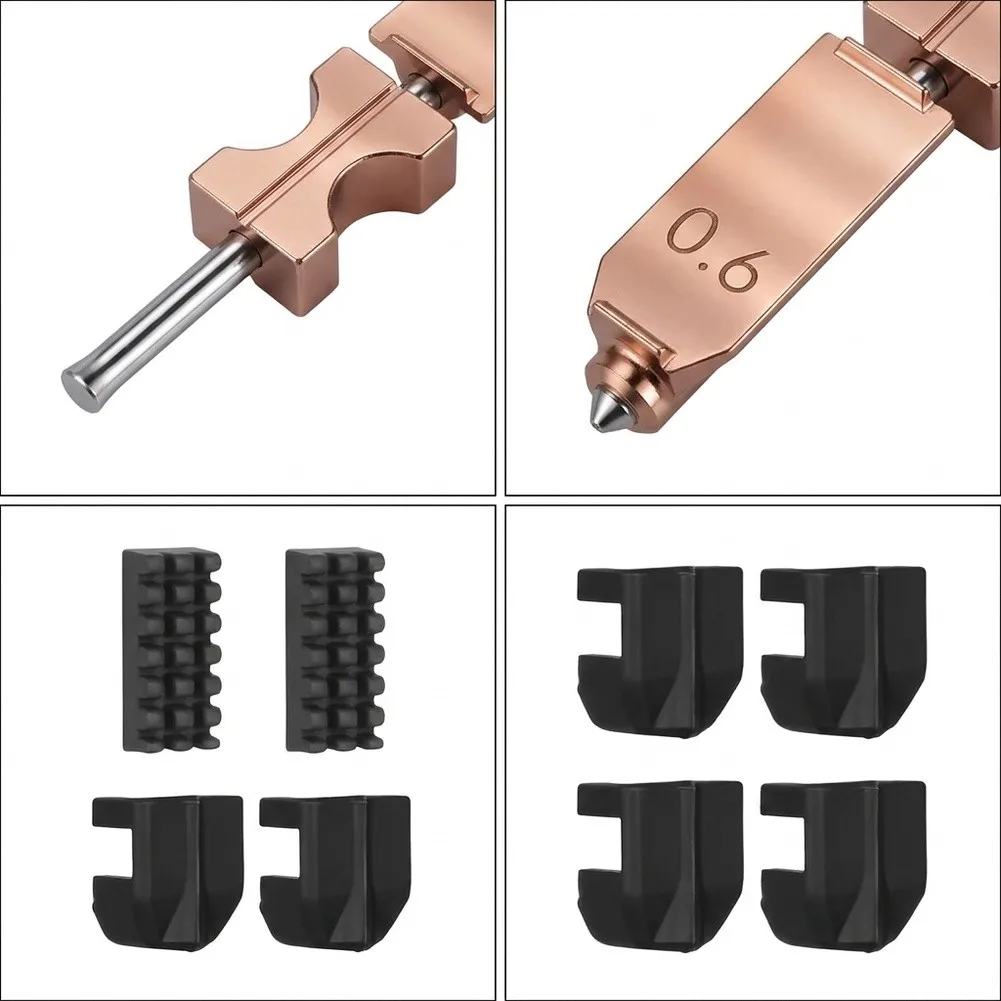 AD5X Quick-Swap Nozzle Set 4PCS Copper Alloy Body Hardened Steel Tip 0.25mm 0.4mm 0.6mm 0.8mm for Flashforge Hot End