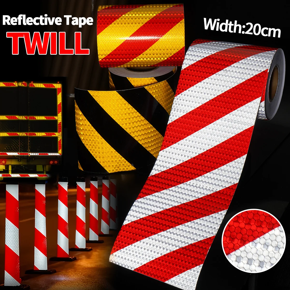 

Self-Adhesive Reflective Tape for Bikes - Safety Stickers And Tape for Cars Motorcycles And Helmets