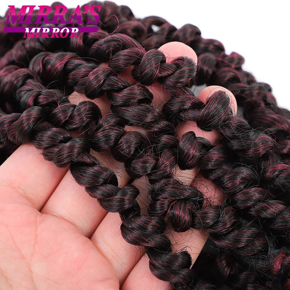 Passion Twist Crochet Hair For Black Women 6/8/12/18 Inch Short Bob Pre-Looped Crochet Braids Synthetic Braiding Hair Extensions