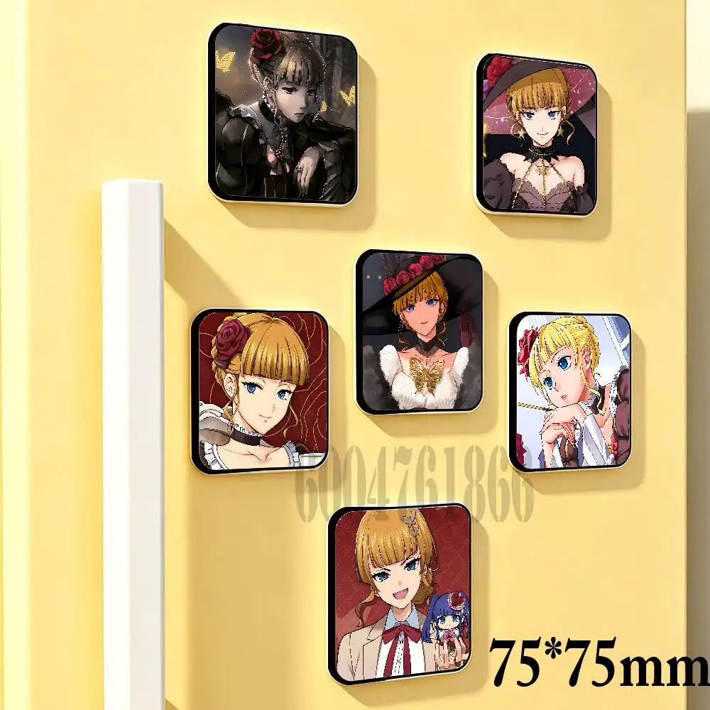 Beatrice U-Umineko 75mm Square Fridge Magnet Cute Refrigerator Magnet Office Cabinet & Home Kitchen Decoration Gift