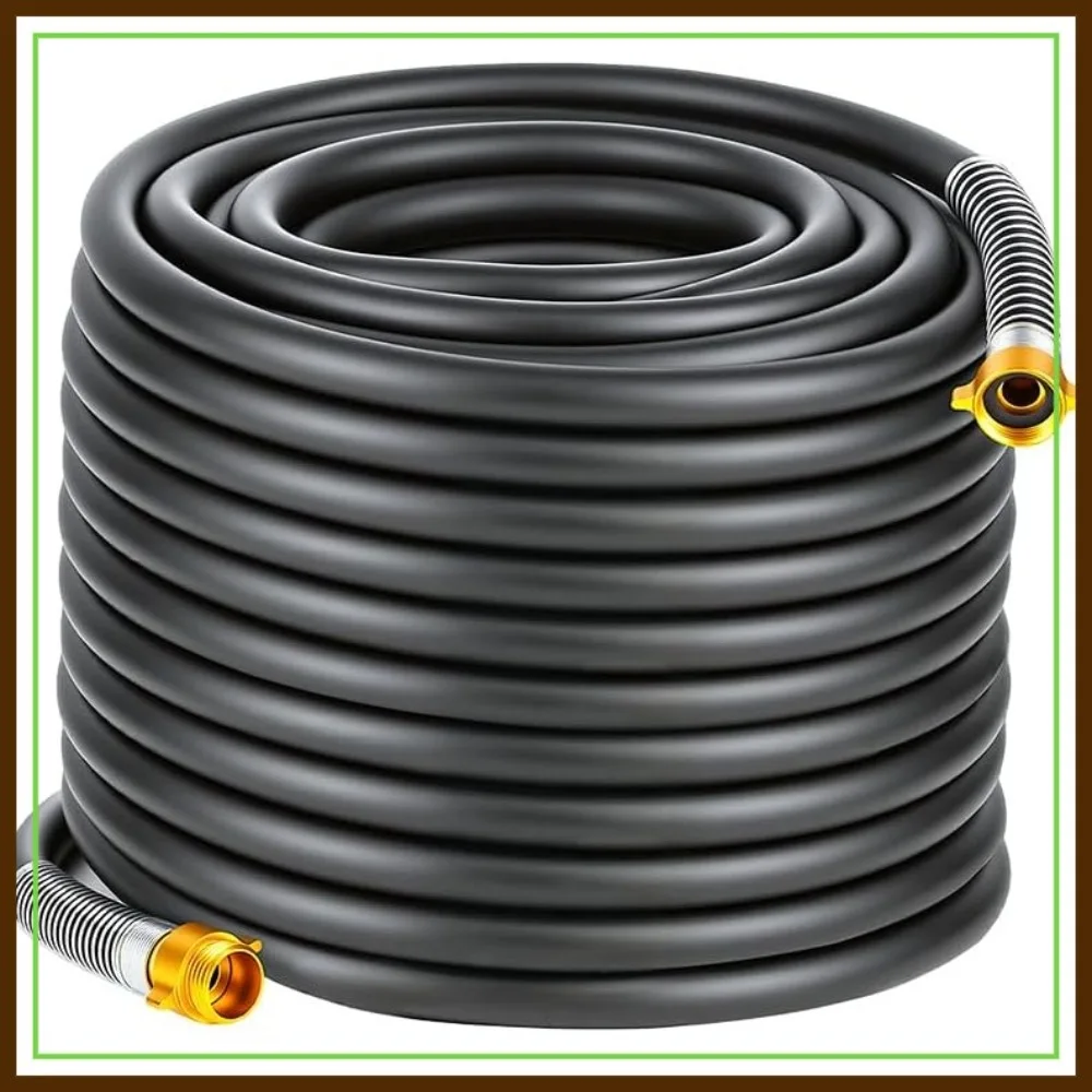 

Garden Hose 5/8" x 100ft 4-Layer Heavy Duty, 800 PSI Burst, Kink Resistant, All-Weather Outdoor