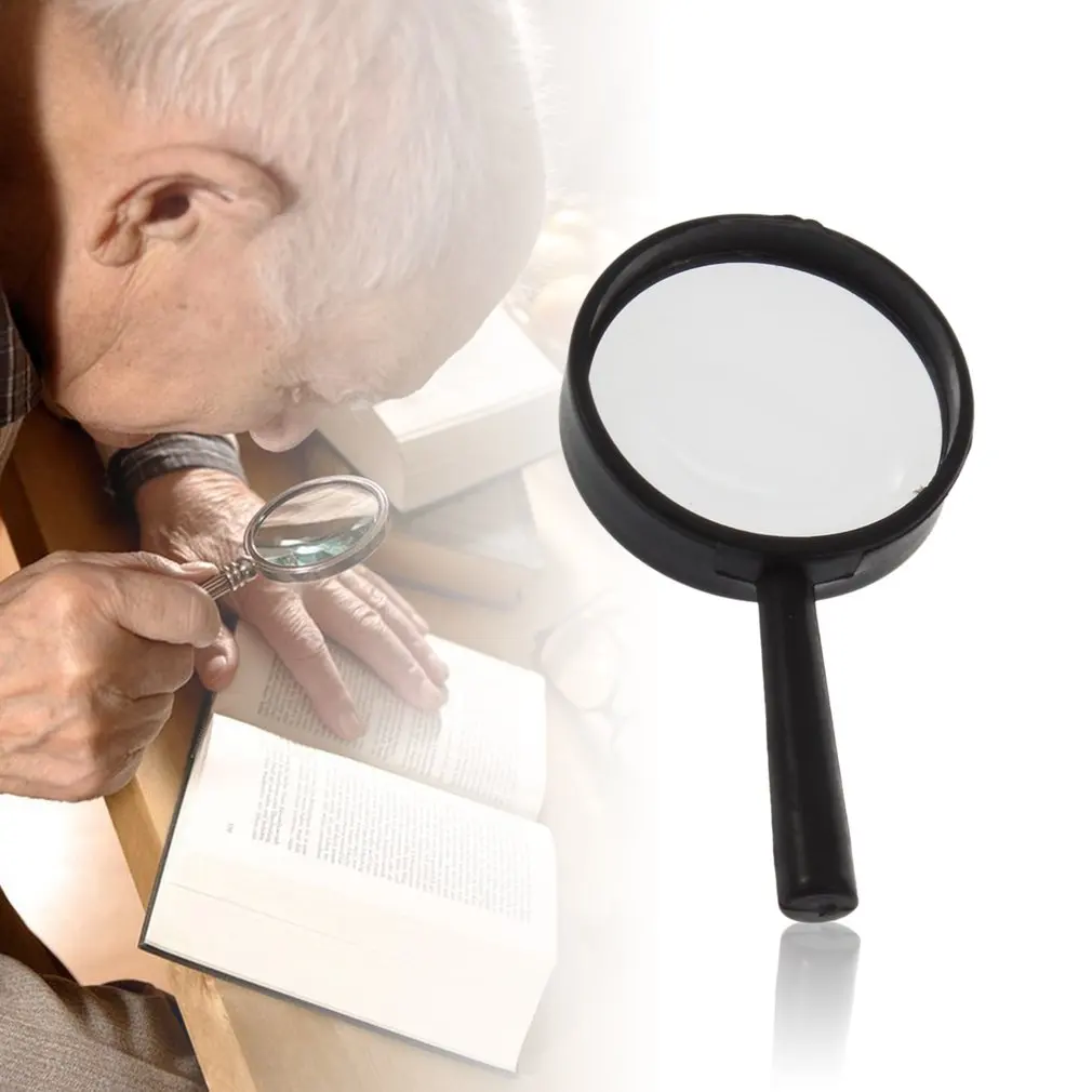 5x Large Magnifying Glass with Old Man Loupe Magnifier Illuminated Handheld Reading Glasses Magnifying Glass Reading Microscope