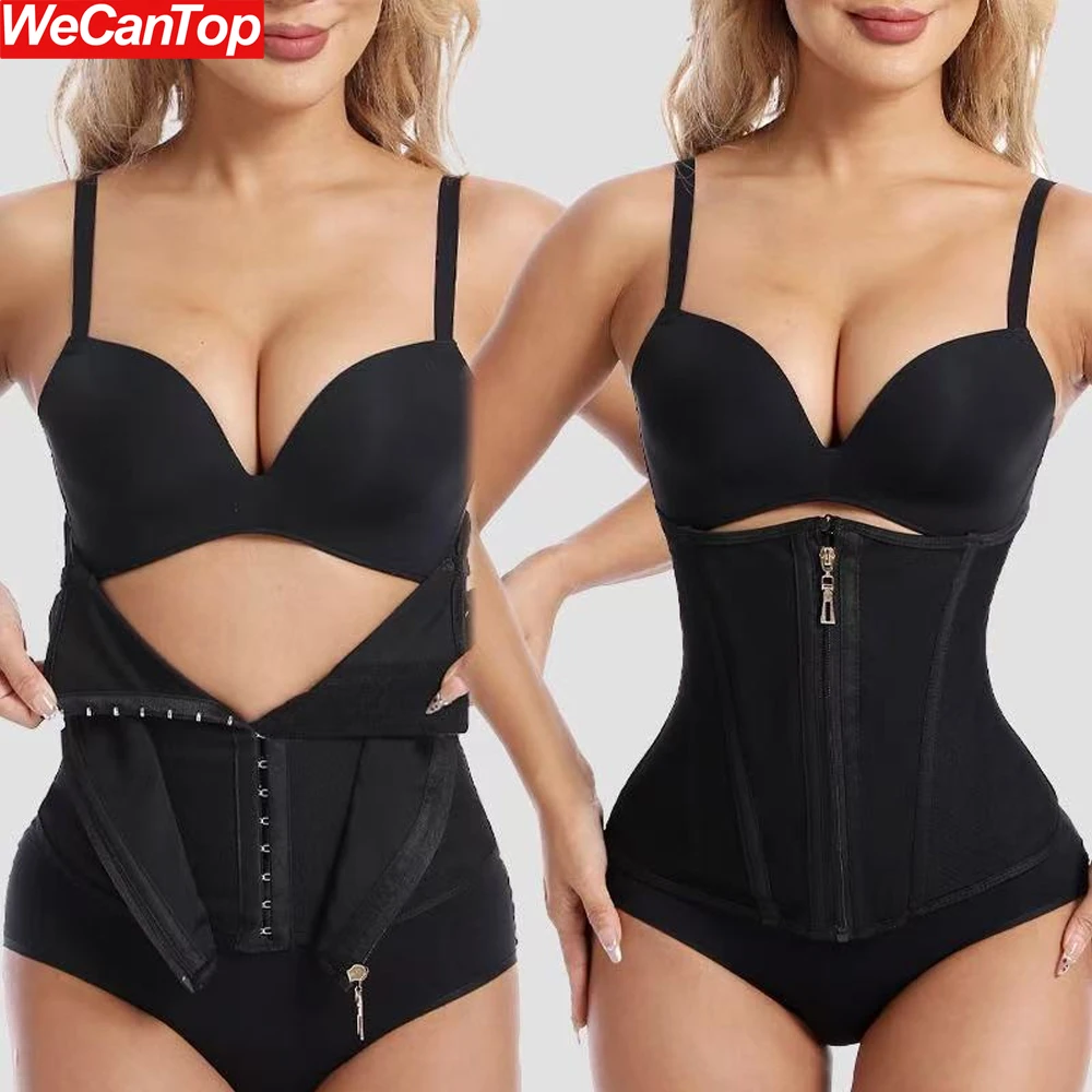 

1PCS Waist Trainer for Women Zipper Corset Shapewear Tummy Control Faja Body Shaper Waist Cincher Workout Girdle