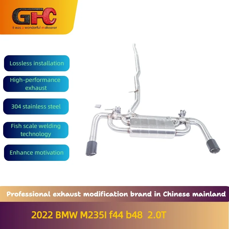 

GFC High-Performance Variable Valve Catback Exhaust System for 2022 BMW M235I F44 B48 2.0T with Muffler And Tips
