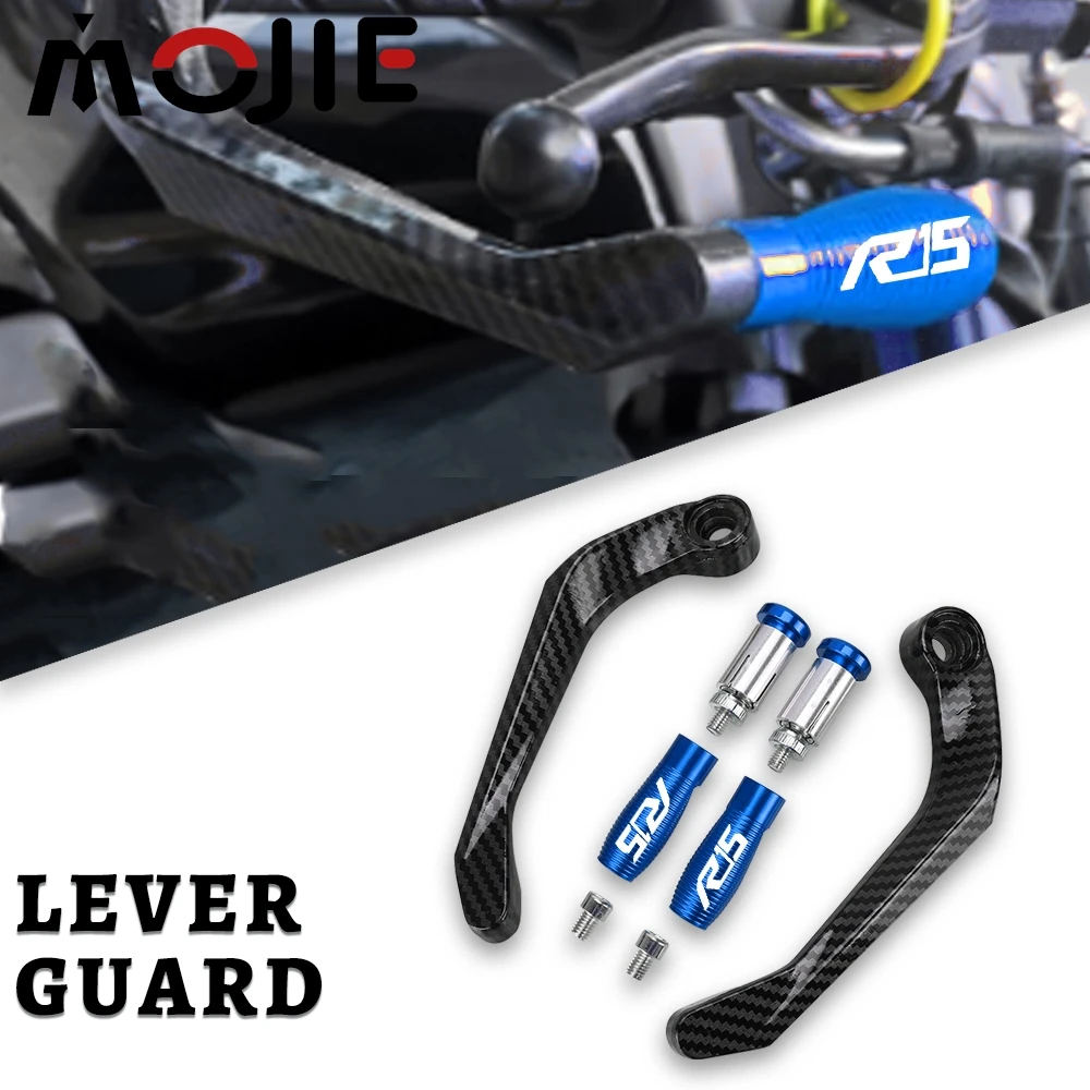 Handlebar Grip Brake Clutch Levers Handle Bar Guard For YAMAHA YZF-R15 YZFR15 YZF R15 V3 2018-2020 2021 2022 2023 2024 2025 2026