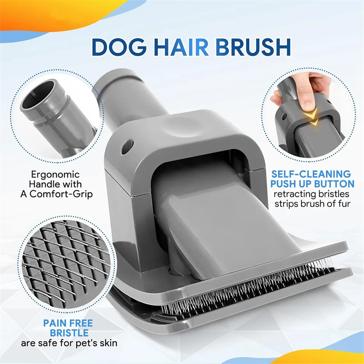ABRG Pet Grooming Kit สําหรับเครื่องดูดฝุ่น Dyson V7 V8 V10 V11 V15 - สัตว์เลี้ยงสุนัขแปรงผมสูญญากาศสิ่งที่แนบมาพร้อมสายต่อและอะแดปเตอร์